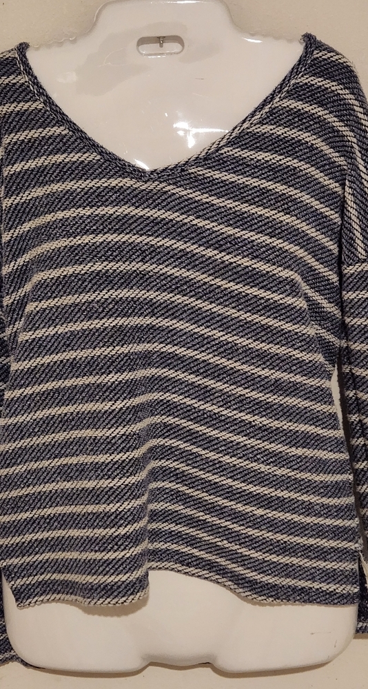 Paige blue and white striped sweater size small